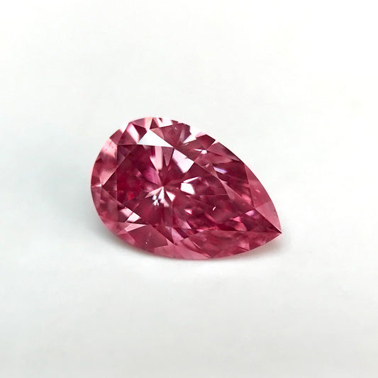 0.27ct Fancy Vivid Pink Diamond, Pear Shape, VS2, Argyle & GIA