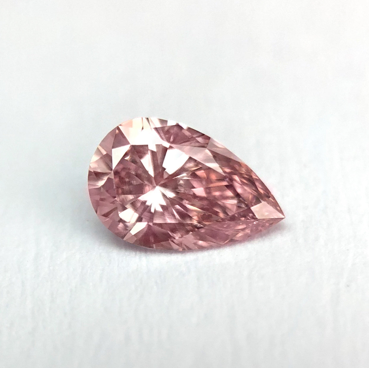 0.15ct Pink Rosé Diamond, Pear Shape, VVS2 Clarity