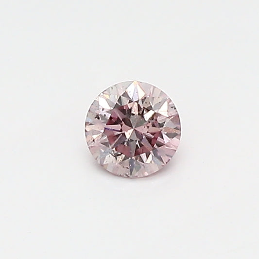 0.15ct Pink Diamond, Round Shape, SI2 Clarity