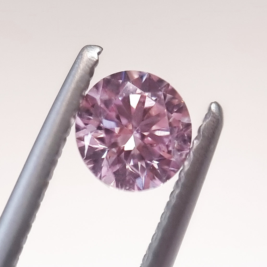 0.3ct Fancy Pink Diamond, Round Shape, SI2, Argyle & GIA