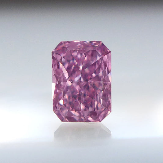 0.18ct Pink Diamond, Radiant Shape, VS2 Clarity