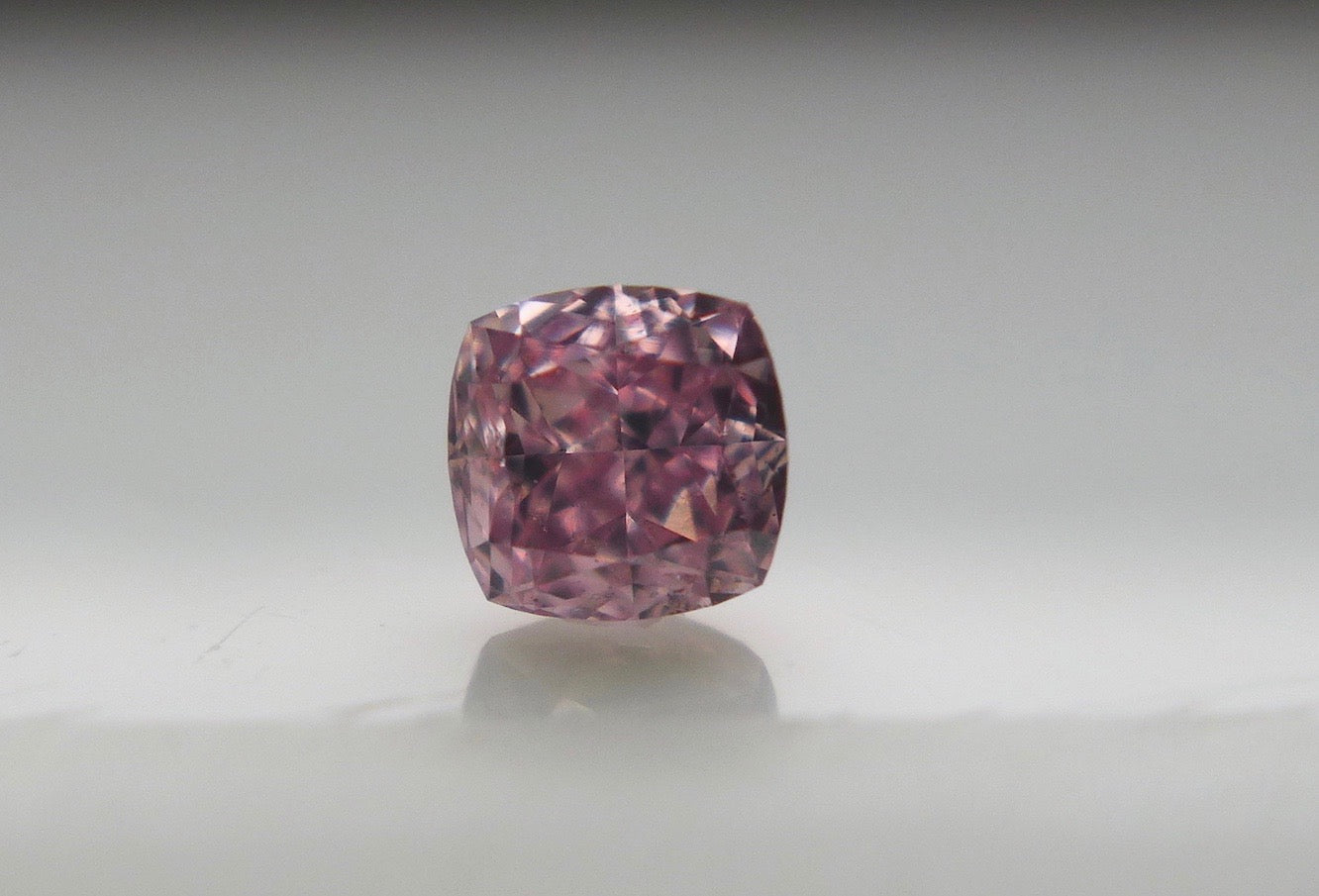 0.26ct Purplish Pink Diamond, Cushion Shape, SI1 Clarity