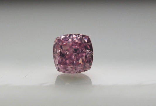 0.26ct Purplish Pink Diamond, Cushion Shape, SI1 Clarity