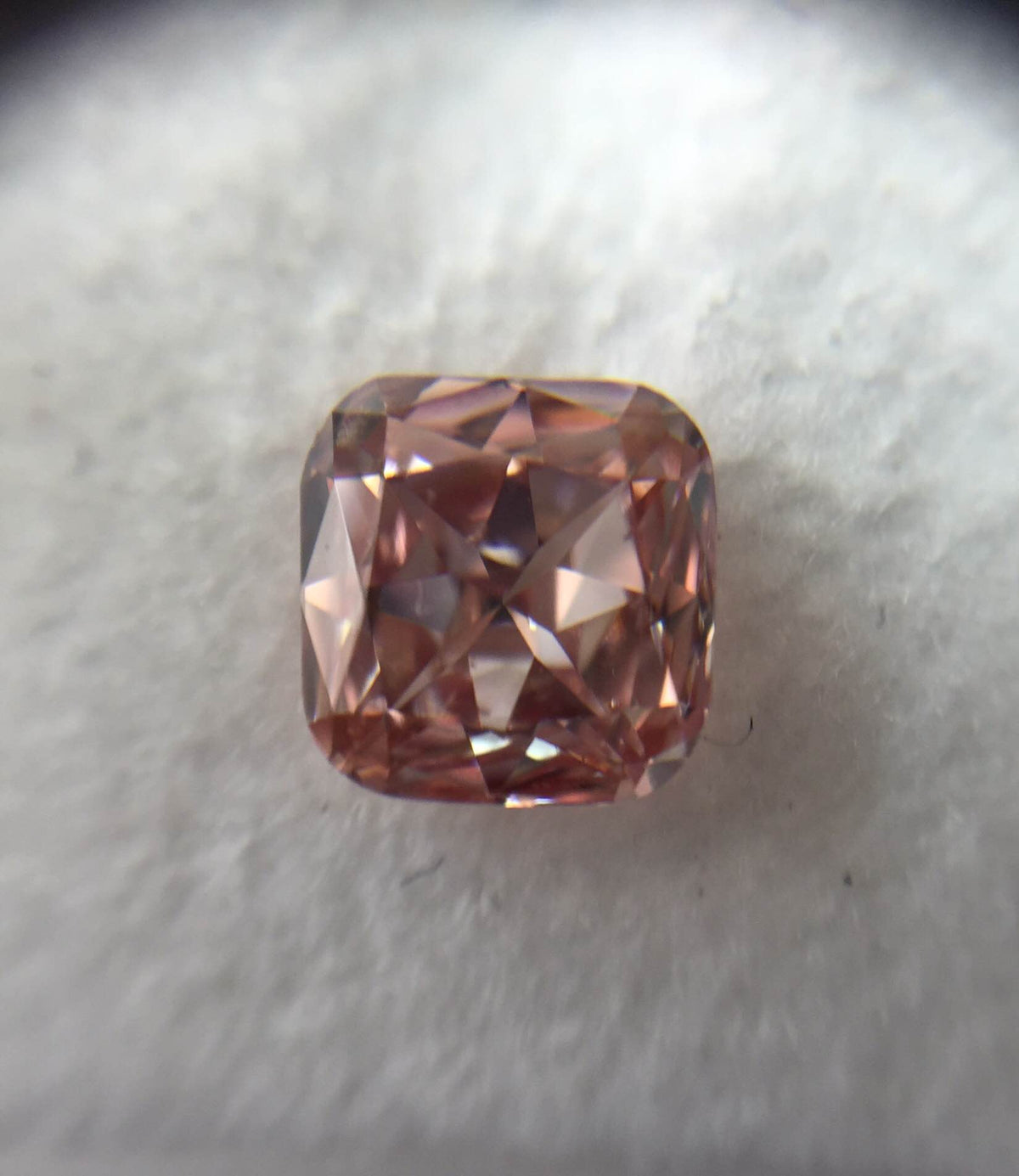 0.46ct Fancy Intense Pink Diamond, Cushion Shape, SI1, GIA