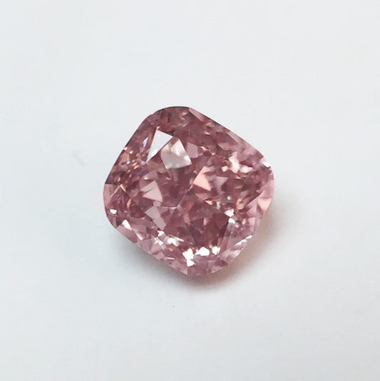 0.26ct Fancy Intense Pink Diamond, Cushion Shape, SI1, GIA