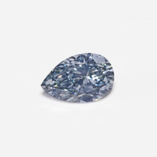 0.19ct Blue Diamond, Pear Shape, VVS1 Clarity