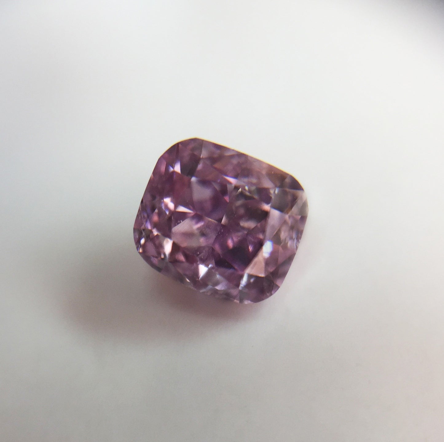 0.26ct Fancy Intense Pinkish Purple Diamond, Cushion Shape, SI2, GIA