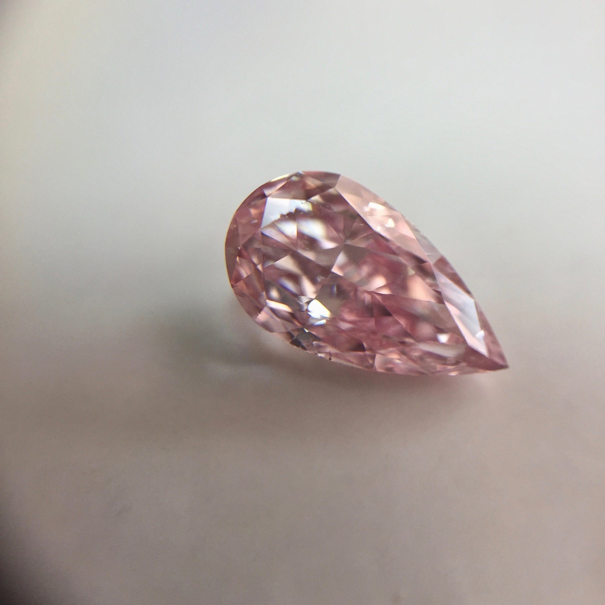 0.41ct Purplish Pink Diamond, Pear Shape, SI1 Clarity