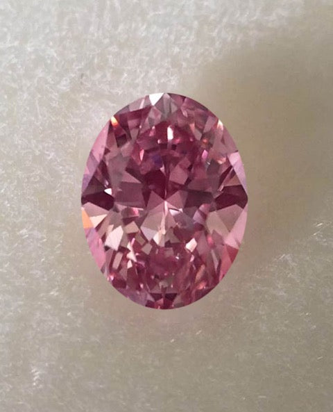 0.23ct Purplish Pink Diamond, Oval Shape, SI1 Clarity