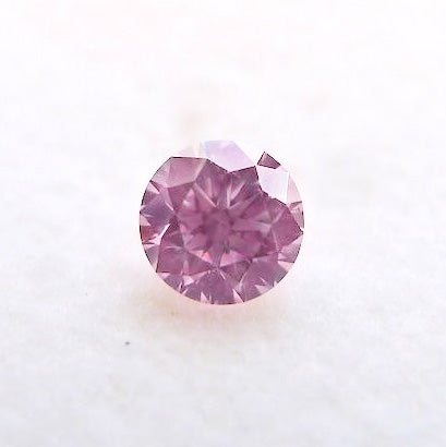 0.23ct Fancy Intense Purplish Pink Diamond, Round Shape, SI1, Argyle & GIA