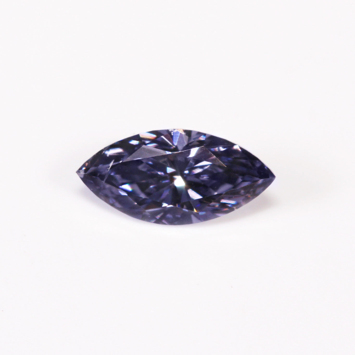 0.13ct Grey Violet Diamond, Marquise Shape, C/O Report Clarity