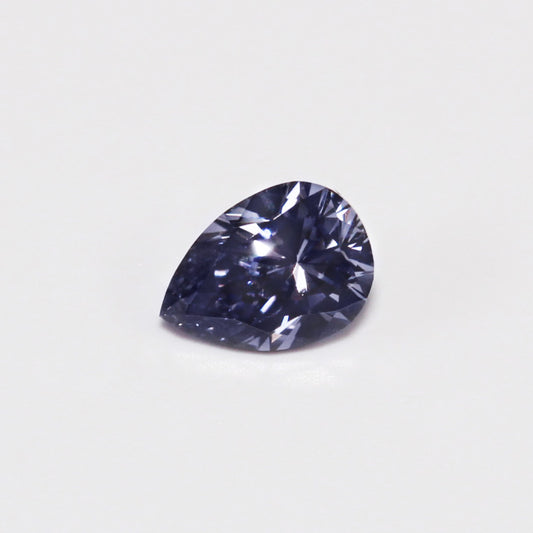 0.14ct Grey Violet Diamond, Pear Shape, C/O Report Clarity