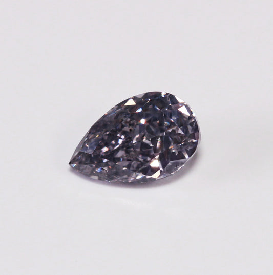 0.37ct Grey Violet Diamond, Pear Shape, SI2 Clarity