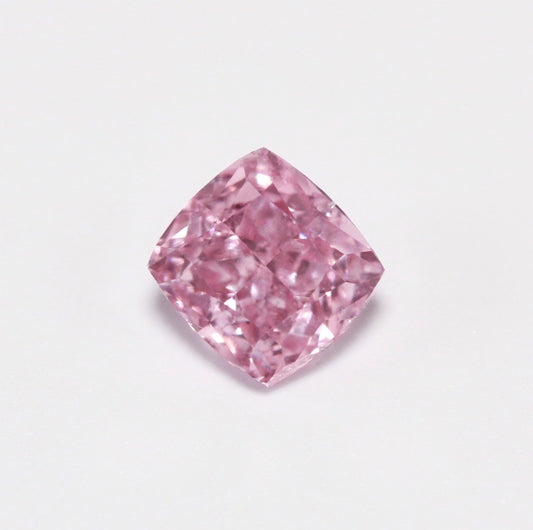 0.21ct Purplish Pink Diamond, Cushion Shape, SI2 Clarity