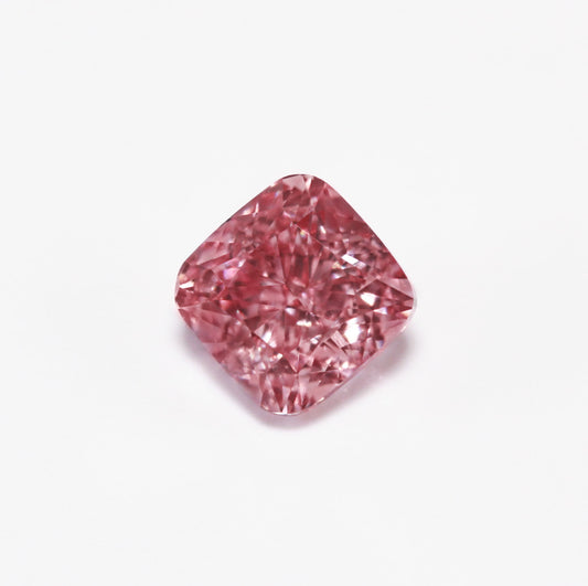 0.27ct Fancy Intense Pink Diamond, Cushion Shape, VS1, GIA