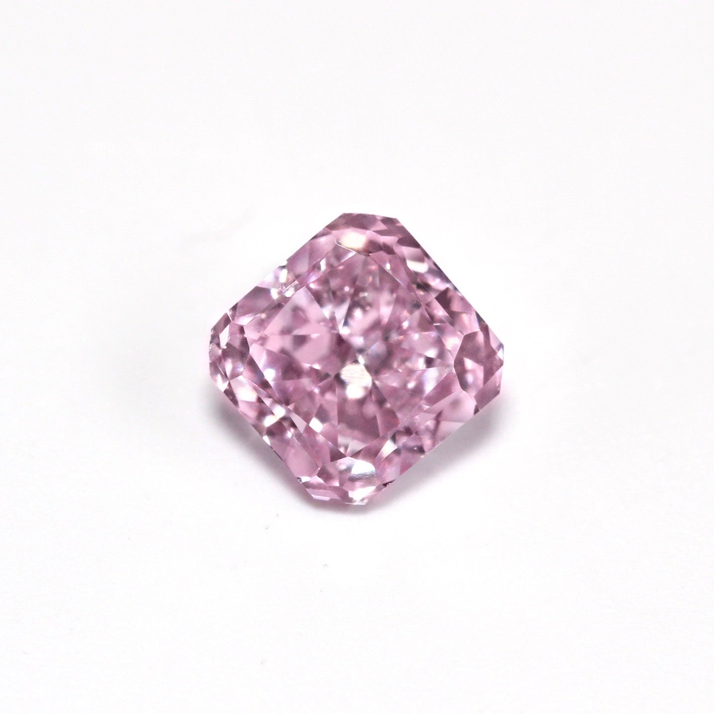 0.26ct Purplish Pink Diamond, Radiant Shape, SI2 Clarity