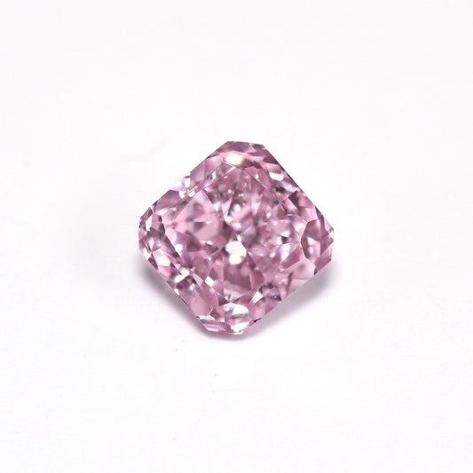 0.26ct Purplish Pink Diamond, Radiant Shape, SI2 Clarity