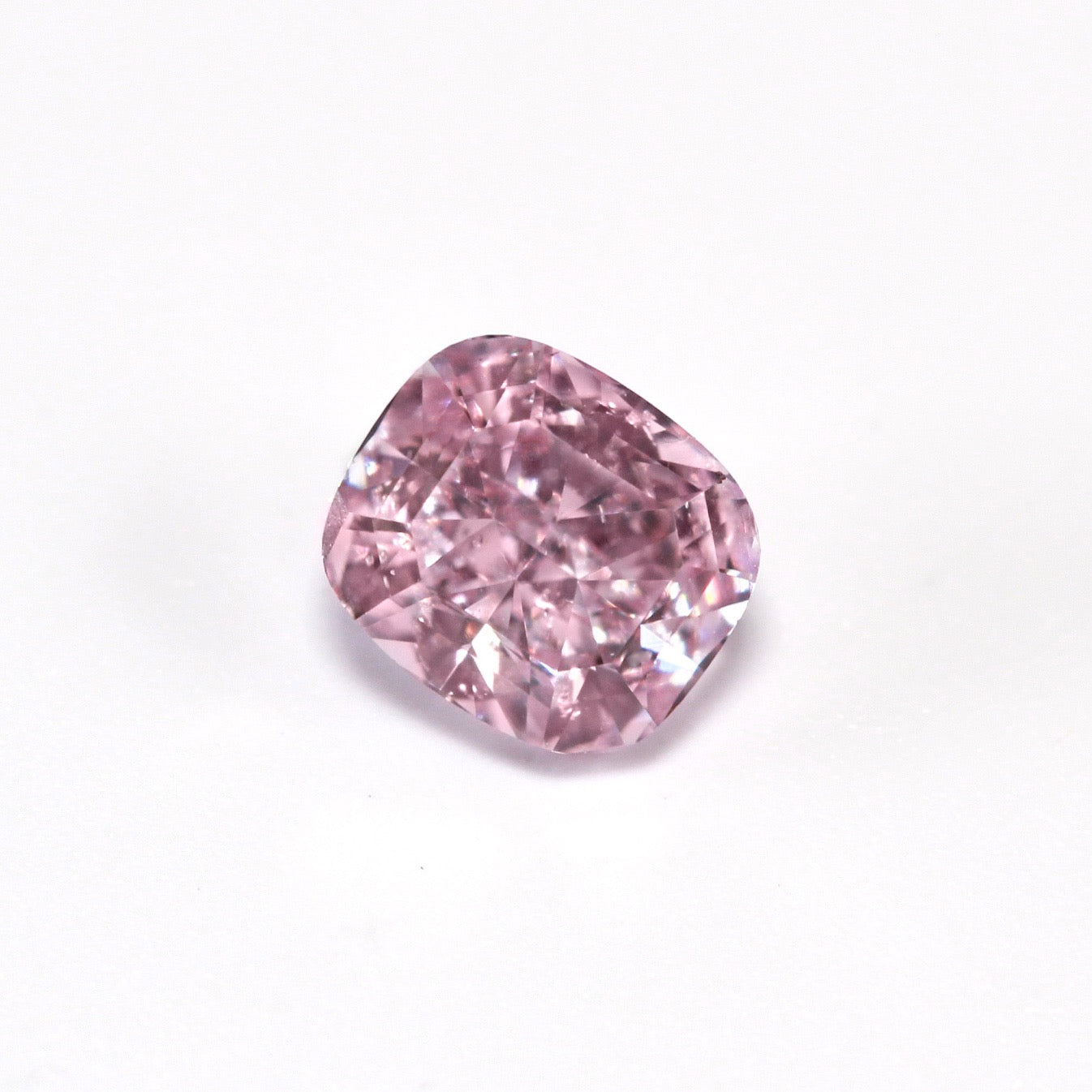 0.24ct Fancy Intense Purplish Pink Diamond, Cushion Shape, SI2, GIA