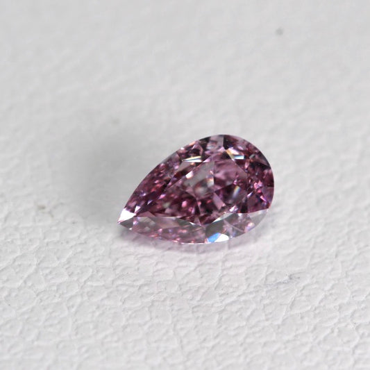0.3ct Fancy Intense Purple Pink Diamond, Pear Shape, VS2, GIA
