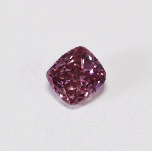 0.24ct Purplish Pink Diamond, Cushion Shape, SI1 Clarity