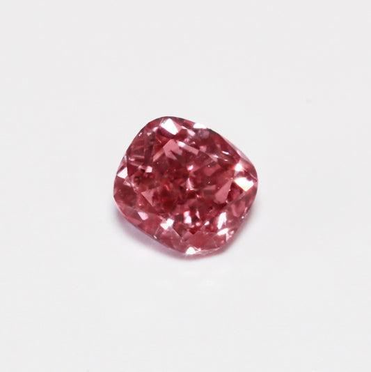 0.21ct Fancy Vivid Purplish Pink Diamond, Cushion Shape, SI1, GIA
