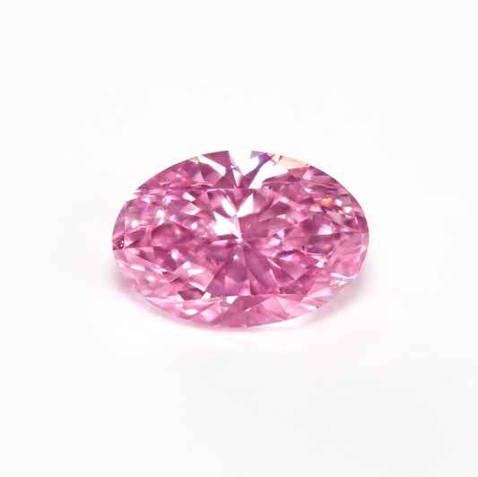0.18ct Fancy Vivid Purplish Pink Diamond, Oval Shape, SI1, Argyle & GIA