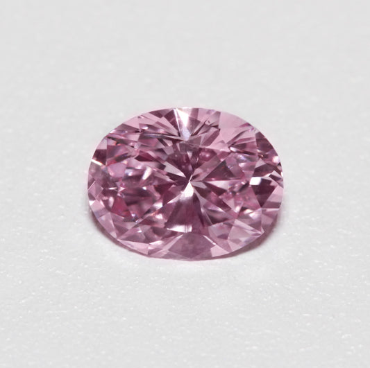 0.34ct Fancy Intense Purple-Pink Diamond, Oval Shape, VS1, GIA
