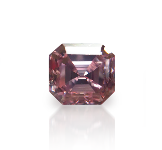 0.61ct Purplish Pink Diamond, Emerald Shape, VS1 Clarity