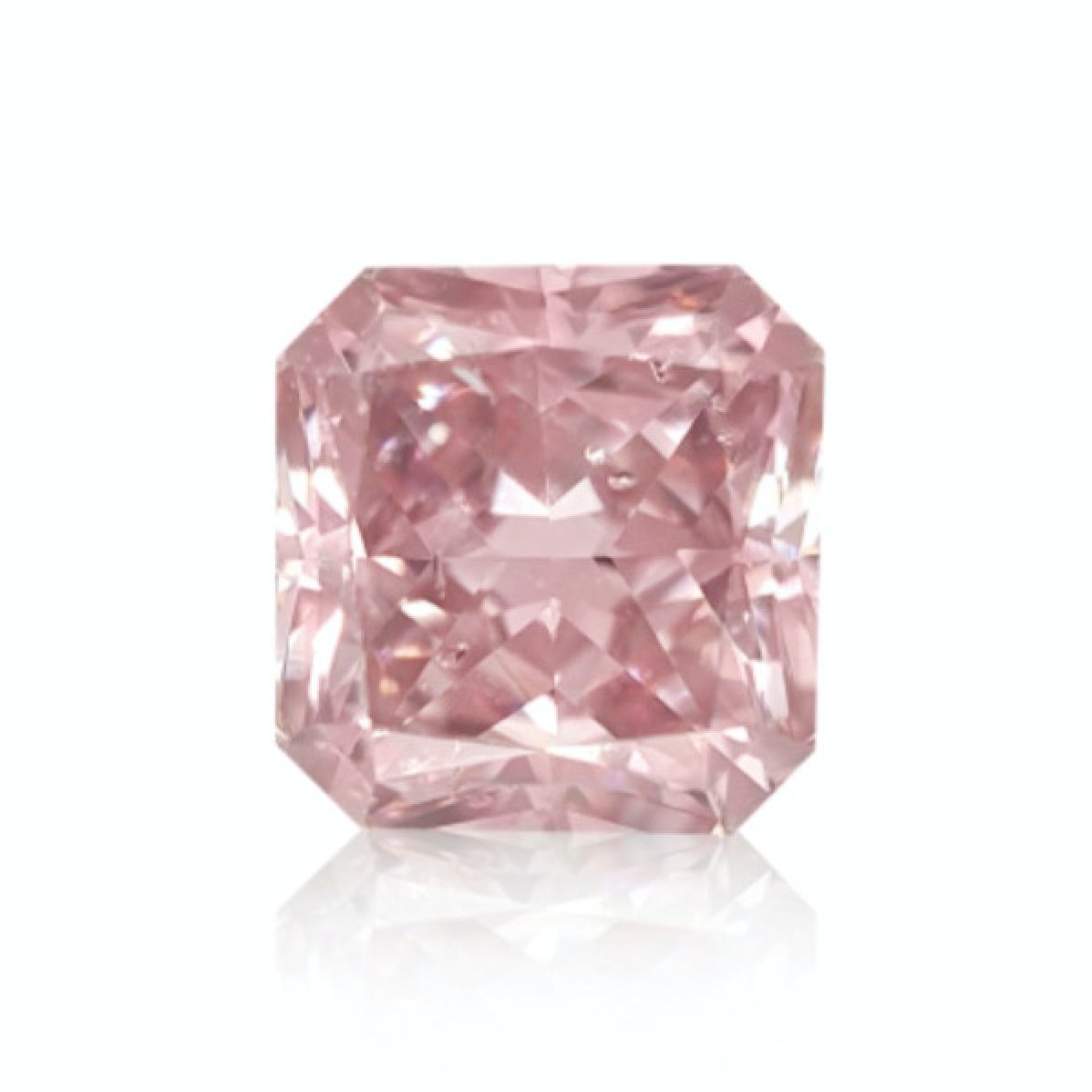 0.7ct Pink Diamond, Radiant Shape, SI2 Clarity