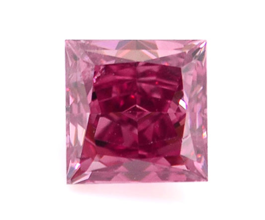 0.28ct Pink Diamond, Princess Shape, I1 Clarity