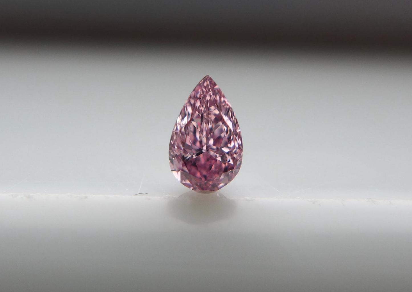 0.2ct Purplish Pink Diamond, Pear Shape, SI1 Clarity