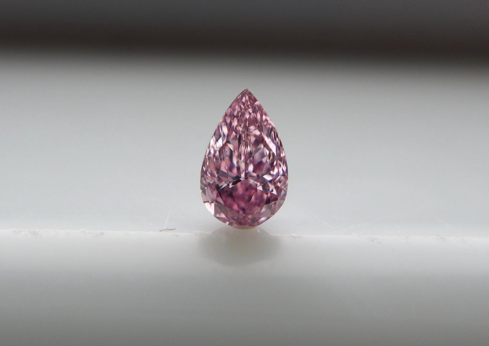 0.2ct Purplish Pink Diamond, Pear Shape, SI1 Clarity