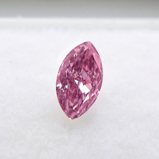 0.16ct Purplish Pink Diamond, Marquise Shape, SI1 Clarity