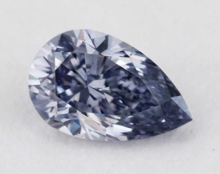 0.21ct Fancy Grayish Blue Diamond, Pear Shape, SI1, Argyle & GIA