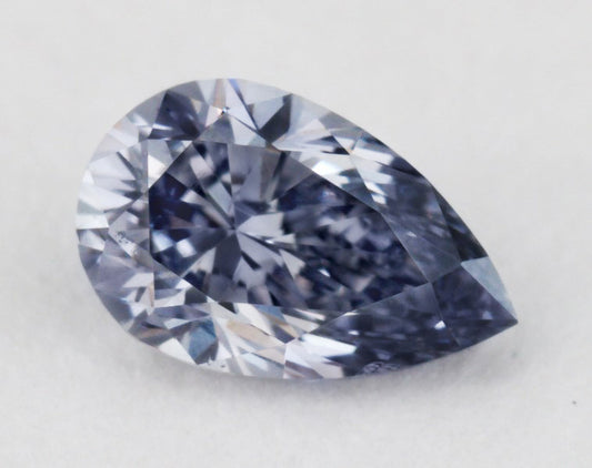 0.21ct Fancy Grayish Blue Diamond, Pear Shape, SI1, Argyle & GIA