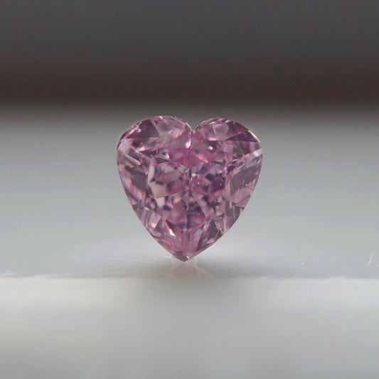 0.31ct Fancy Intense Purplish Pink Diamond, Heart Shape, SI1, GIA