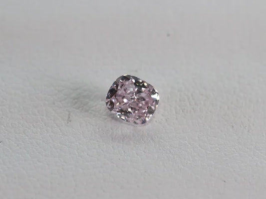 0.41ct Purplish Pink Diamond, Cushion Shape, SI1 Clarity