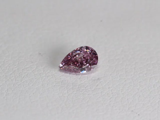 0.3ct Fancy Intense Purple Pink Diamond, Pear Shape, VS2, GIA