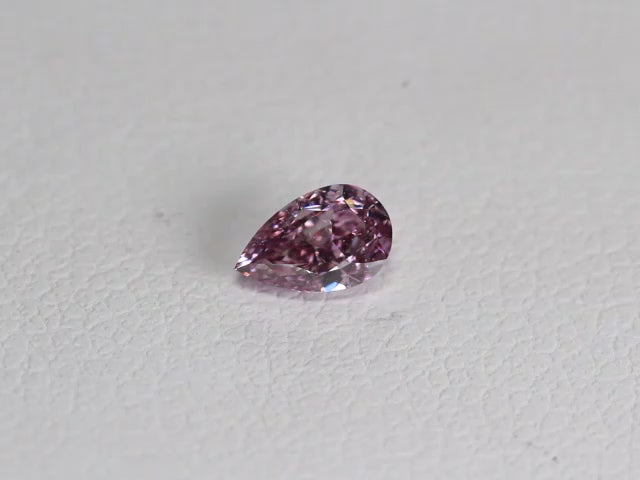 0.3ct Fancy Intense Purple Pink Diamond, Pear Shape, VS2, GIA