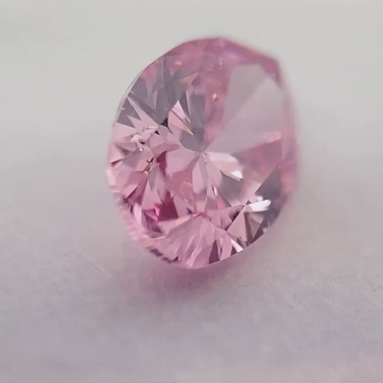 0.15ct Fancy Intense Purplish Pink Diamond, Oval Shape, SI1, Argyle & GIA