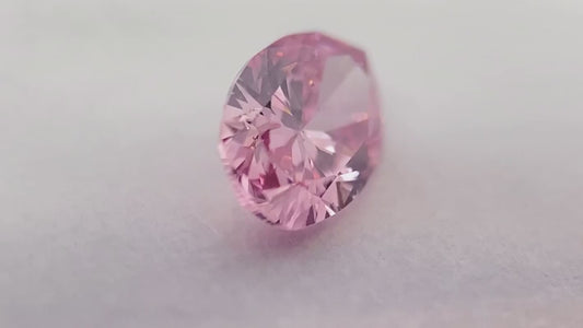 0.15ct Fancy Intense Purplish Pink Diamond, Oval Shape, SI1, Argyle & GIA
