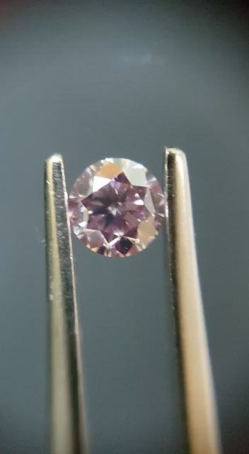0.37ct Pink Diamond, Round Shape, VS2 Clarity