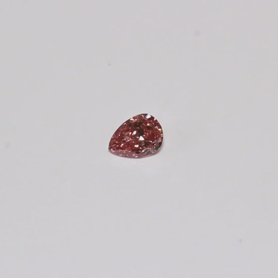 0.25ct Pink Diamond, Pear Shape, VS2 Clarity