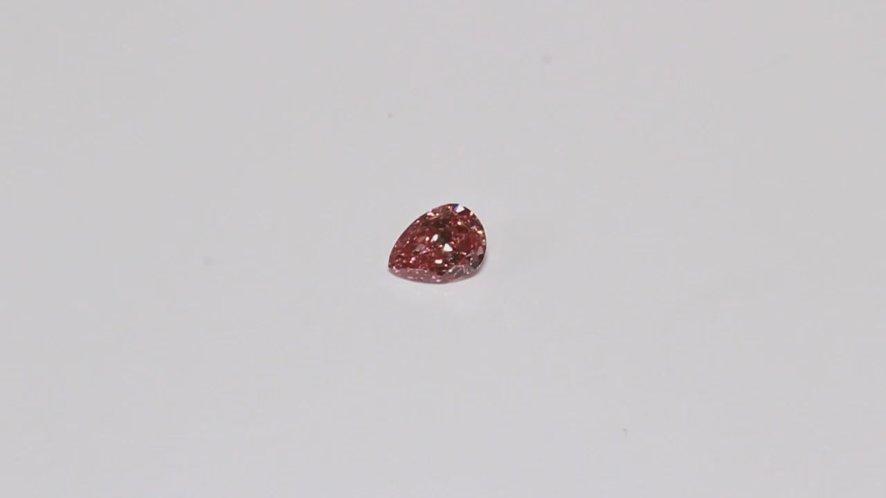 0.25ct Pink Diamond, Pear Shape, VS2 Clarity