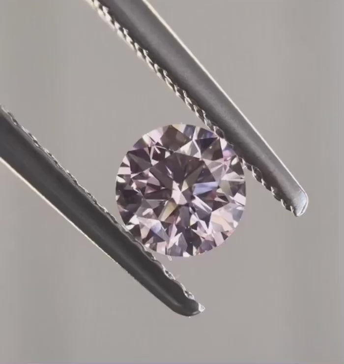 0.25ct Pink Diamond, Round Shape, VVS2 Clarity
