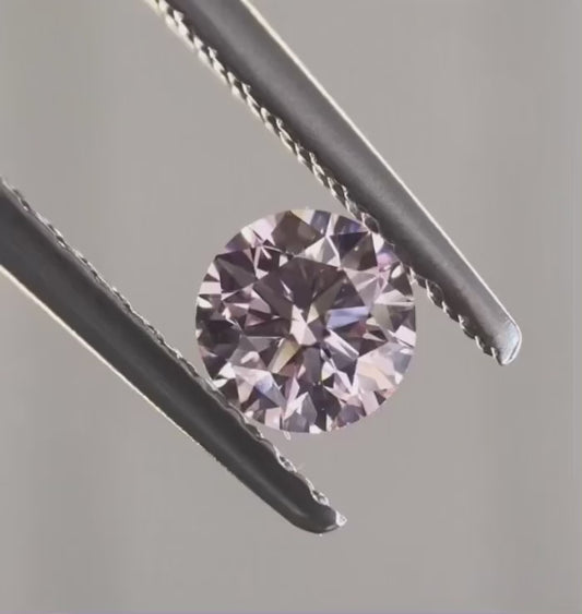 0.25ct Pink Diamond, Round Shape, VVS2 Clarity