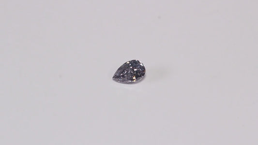 0.37ct Grey Violet Diamond, Pear Shape, SI2 Clarity