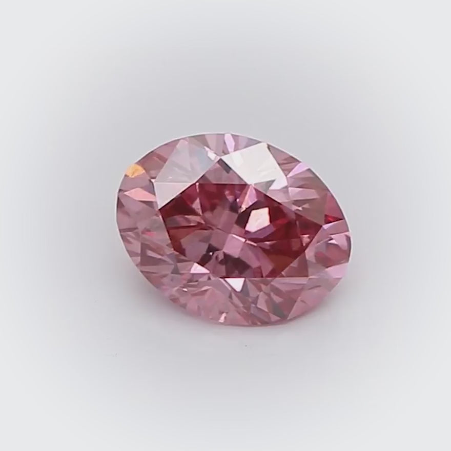 0.38ct Pink Diamond, Oval Shape, VS2 Clarity