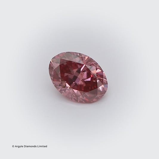 0.35ct Pink Diamond, Oval Shape, SI2 Clarity