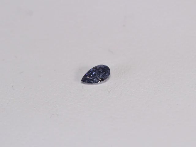 0.17ct Grey Violet Diamond, Pear Shape, VS2 Clarity